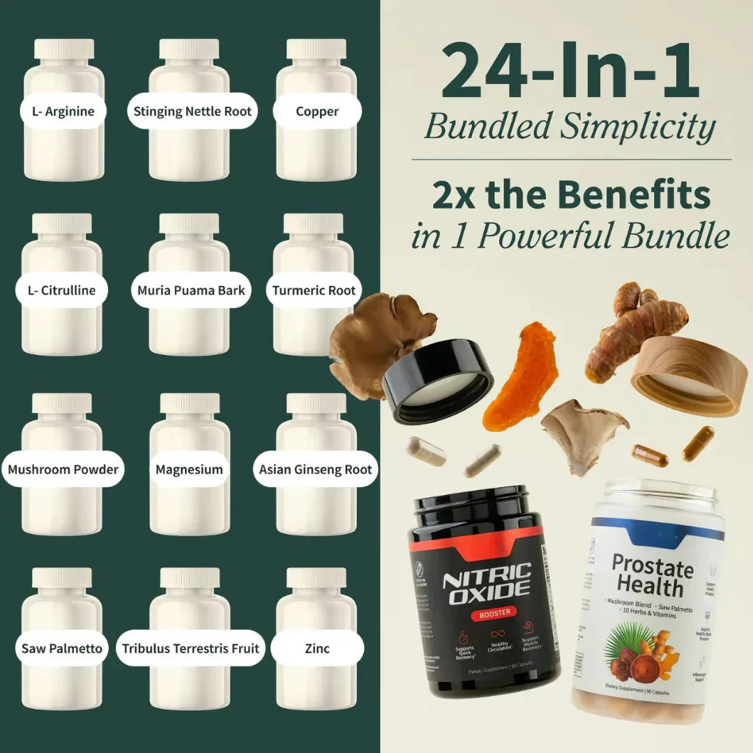 The Alpha Bundle | Nitric Oxide Booster + Prostate Health